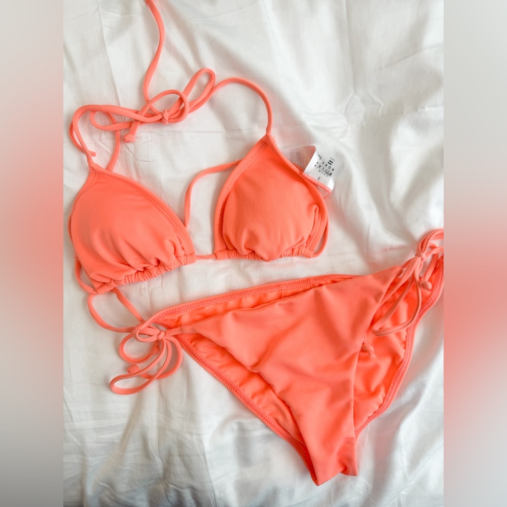 billabong coral string bikini